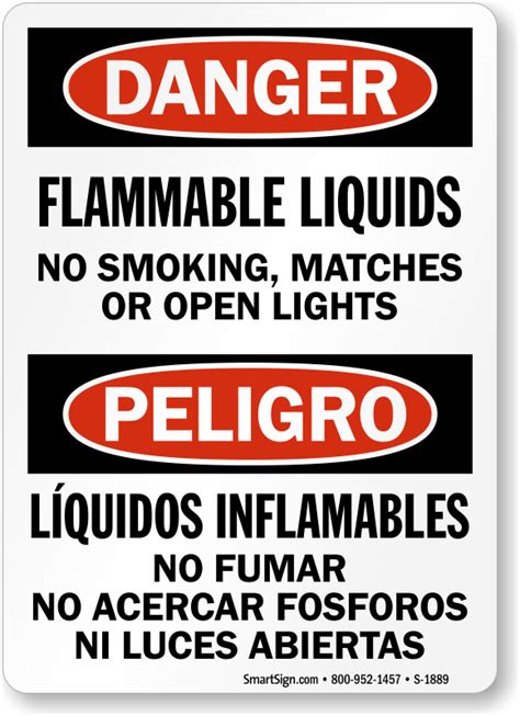 Bilingual No Smoking Signs English And Spanish