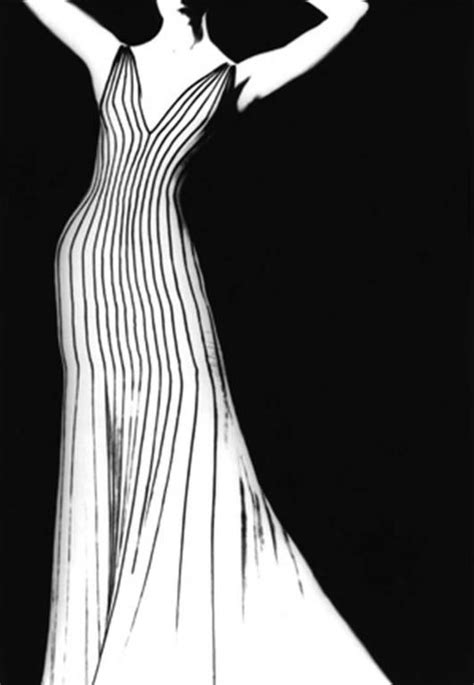 Lillian Bassman Thierry Mugler Dress German Vogue 1998 Photograph
