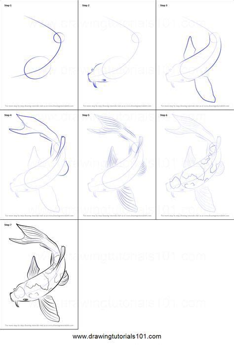 49 Ideas Drawing Step By Step Sketches Design Reference Koi Fish