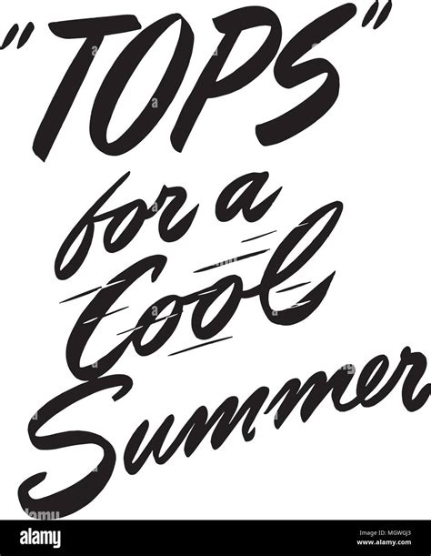 Tops For A Cool Summer Retro Clipart Banner Stock Vector Image And Art