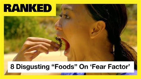 8 disgusting foods ‘fear factor contestants actually ate 🤢 mtv ranked youtube