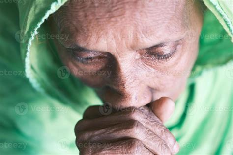 Senior Asian Women Coughing And Sneezes 6748663 Stock Photo At Vecteezy