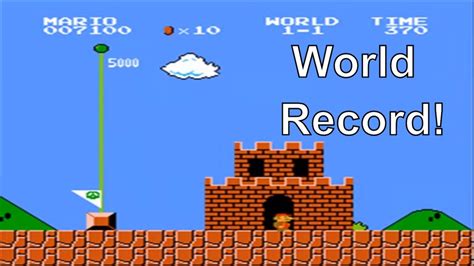 Super Mario Bros Speedrun Level World Record Youtube