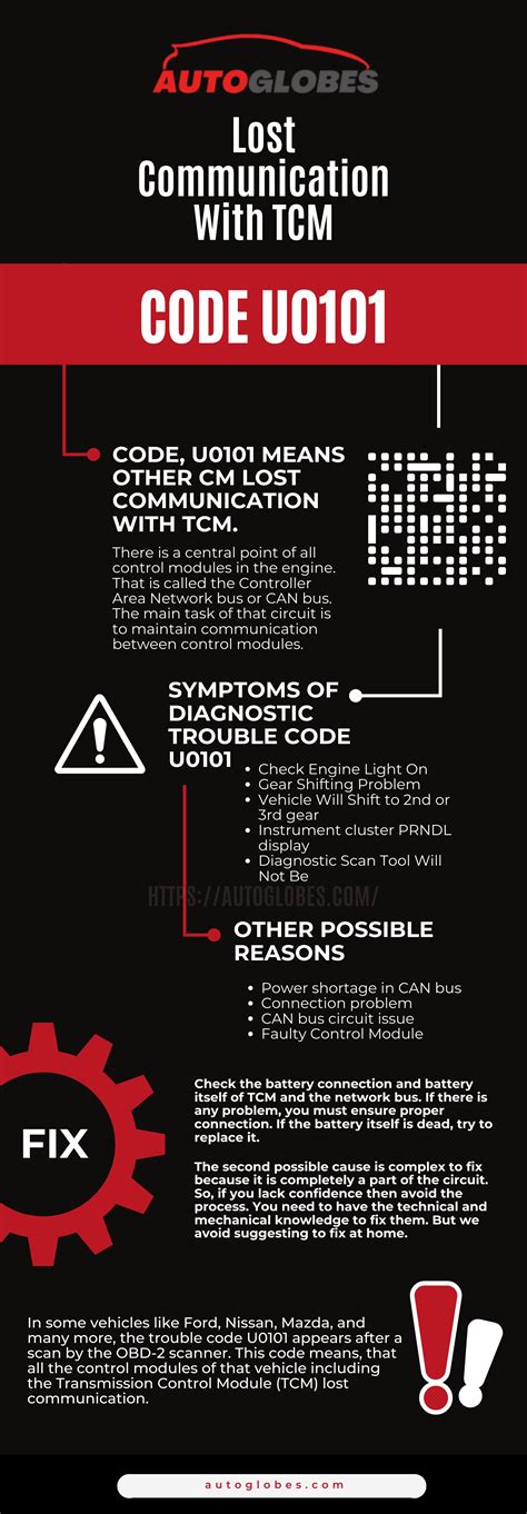 Code U0101 Lost Communication With Tcm Solved Autoglobes