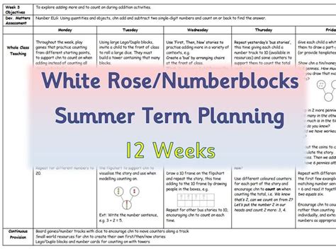 Summer Term Maths Planning Eyfs Teaching Resources