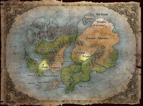 Santuario Diablo World Mapa De Fantasía Mapas Del Mundo Mapa De