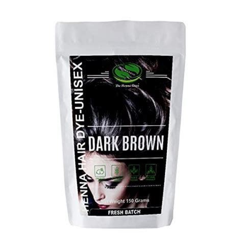 1 Pack Of Dark Brown Henna Hair Color Dye 150 Grams