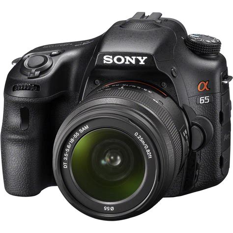 Sony Slt A65 Digital Slr Camera With Dt 18 55mm Slta65vl Bandh Photo