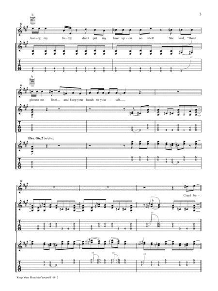 Keep Your Hands To Yourself By Dan Baird Digital Sheet Music For