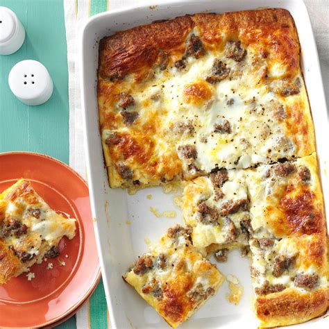 Sausage And Crescent Roll Casserole Recipe Taste Of Home
