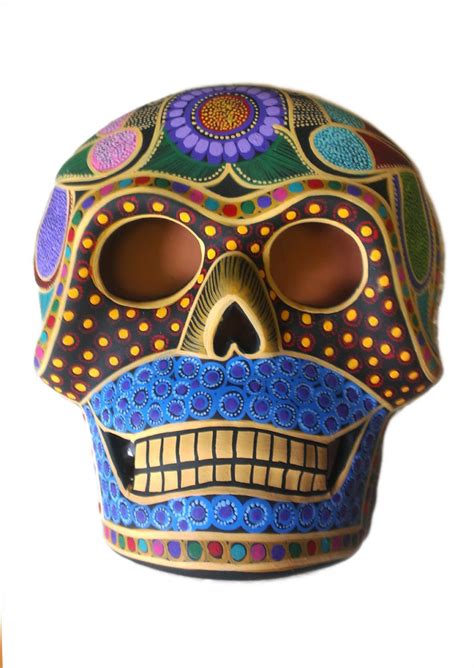 Look back for lessons learned,but live in the present and woek toward you future. Mexican day of the dead mask - Masks of the World