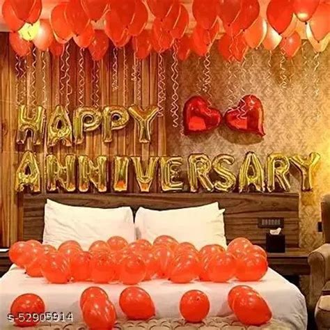 Happy Anniversary Decoration Kit 48 Pcs Happy Anniversary Foil With 30