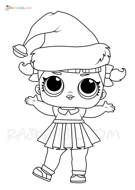 Lol Christmas Coloring Pages Free Printable Of Christmas Dolls