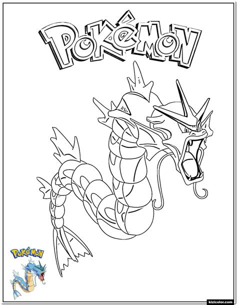 Pokemon Gyarados Coloring Coloring Pages