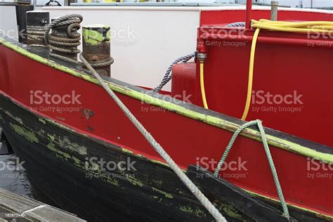 Boat Tied Up At Dock Stock Photo Download Image Now Commercial Dock