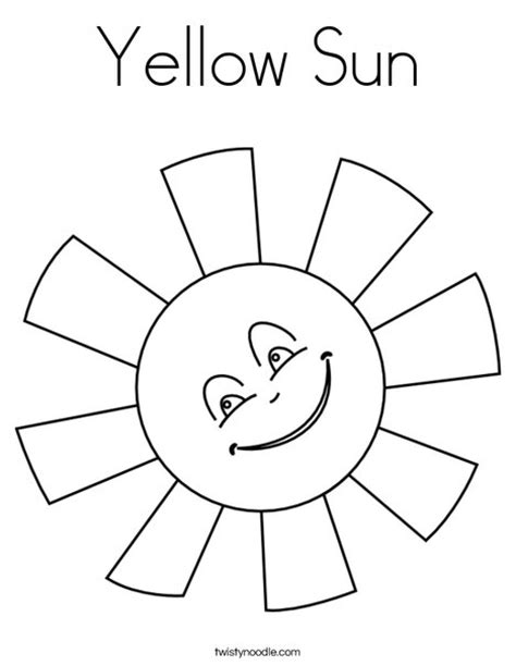To purchase advertising space here, email us at: Yellow Sun Coloring Page - Twisty Noodle