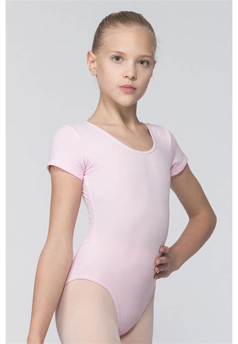 Girls Leotard With Short Sleeves By Grishko Dad04c