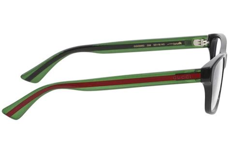 gucci eyeglasses gg0006on 006 black green red 55 18 145mm