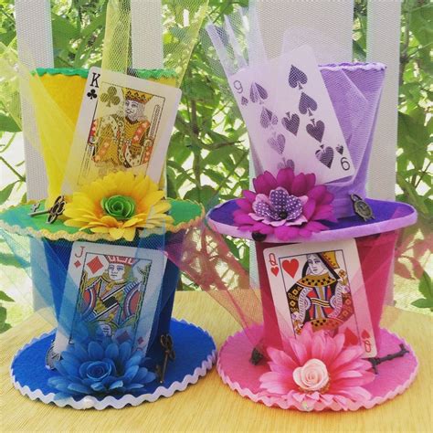 Mad Hatter Tea Party Decorations Set Of 4 Alice In Wonderland