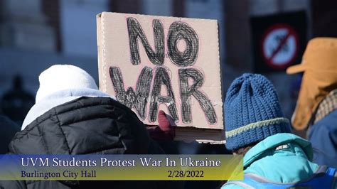 Uvm Students Protest War In Ukraine Center For Media And Democracy