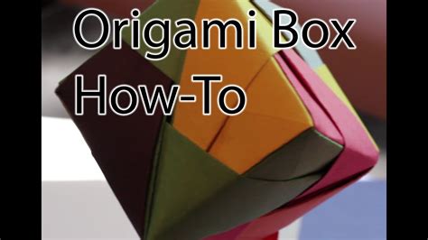 How To Make An Origami Box Youtube