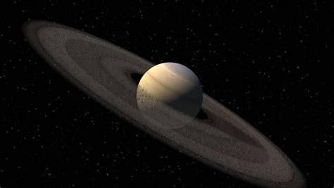 Saturn Like Planet With Spinning Stock Footage Video 100 Royalty Free