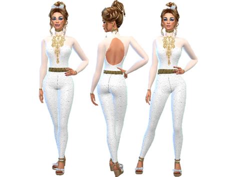 Gold Lace Wedding Suit By Trudieopp At Tsr Sims 4 Updates
