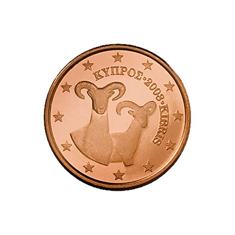 Euro Coins Cyprus 1 Euro Cent 2008 The Black Scorpion