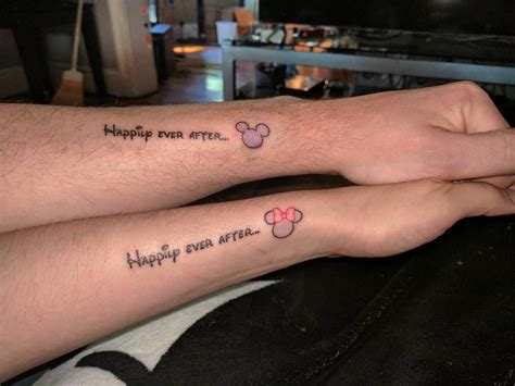 100 Disney Couple Tattoos That Prove Fairy Tales Are Real Disney
