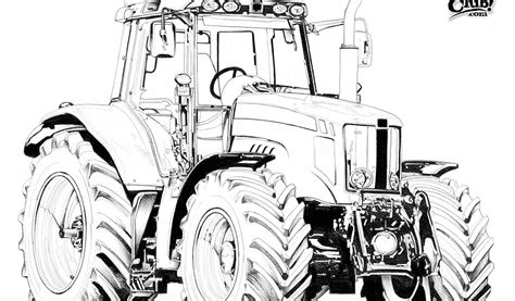 Coloriage Tracteur Massey Ferguson