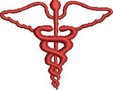 Caduceus Medical Symbol Etsy