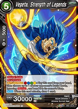 Check spelling or type a new query. Vegeta, Strength of Legends - DB2-133 - R - Dragon Ball Super TCG Singles » Draft Box 5 - Divine ...
