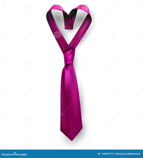 Father`s Day Heart Shaped Necktie Stock Vector Illustration Of Card