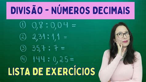 Divisão Com Virgula Exercicios