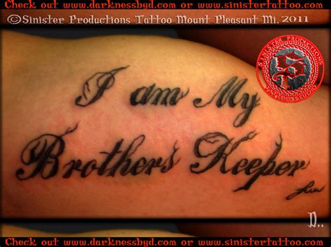 Details More Than Brothers Keeper Tattoo Latest Vova Edu Vn
