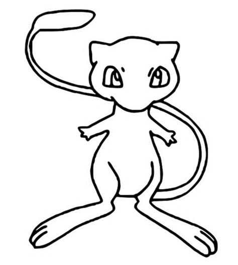 Coloring Pages Pokemon Mew Drawings Pokemon