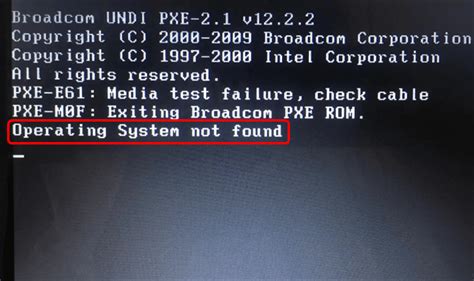 How To Fix Up Laptop Operating System Not Found