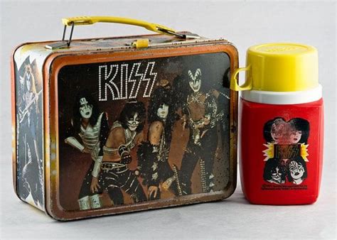 Vintage Kiss Lunch Box Lunch Box Vintage Lunch Boxes Metal Lunch Box