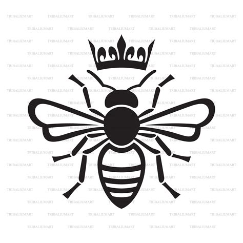 Bee Queen Cut Files For Cricut Clip Art Silhouette Eps Etsy The Best