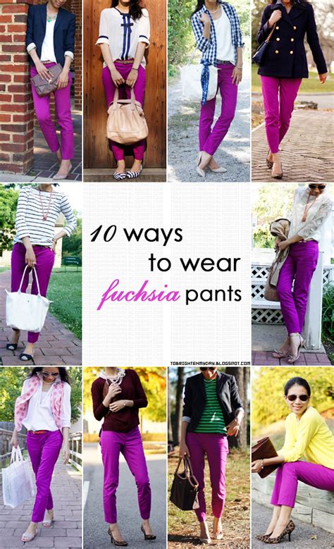 10 Ways To Wear Fuchsia Pants To Brighten My Day