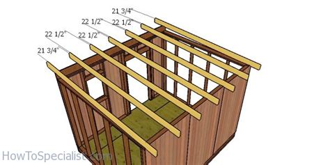Flat Roof Plans For A 10x12 Shed Howtospecialist How To Build Step