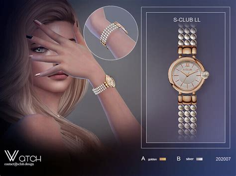 Pearl Watch For Female 202007 By S Club Ll At Tsr Sims 4 Updates