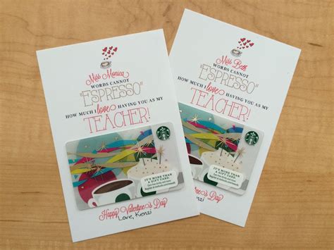Find deals on products in gift cards on amazon. School Teacher Valentine's Day Starbucks Coffee Printable "Words Cannot Espresso..." Instant ...