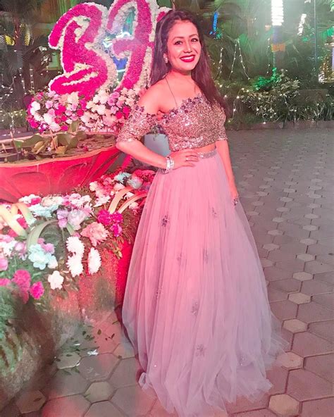 Image May Contain 1 Person Neha Kakkar Dresses Dresses Lehenga