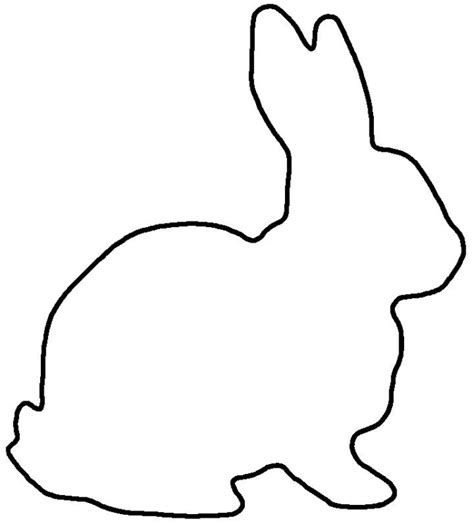 Free Bunny Outline Pictures Clipartix