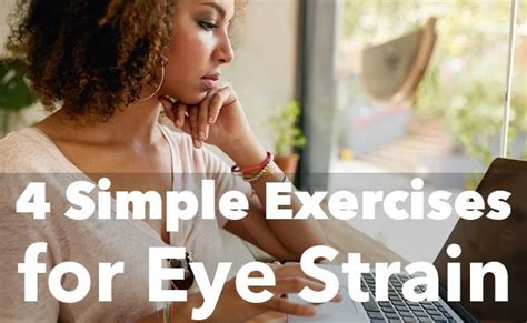 Simple Exercises For Eye Strain With Images Easy Workouts Eye