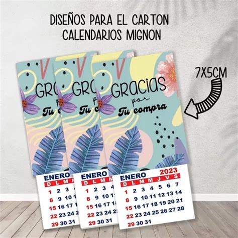 Kit Imprimible Para Calendarios Mignon Emprendedores En Venta En San Crist Bal Santa Fe Por S Lo