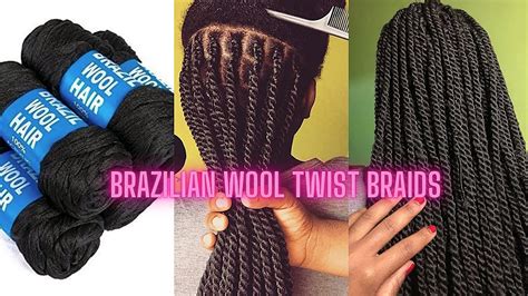 Brazilian Yarn Hairstyles Yarn Braids Using Brazil Wool Hair