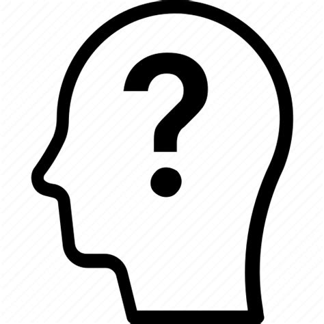 Transparent Head Question Mark Also Known As Interrogation Point Query Or Eroteme In