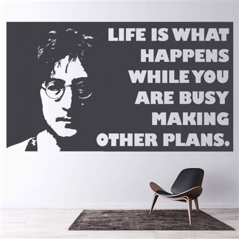 Life Is What Happens John Lennon Quote Wall Sticker